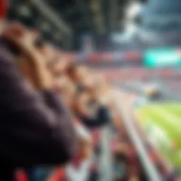 Stadium filled with enthusiastic fans during a sports event