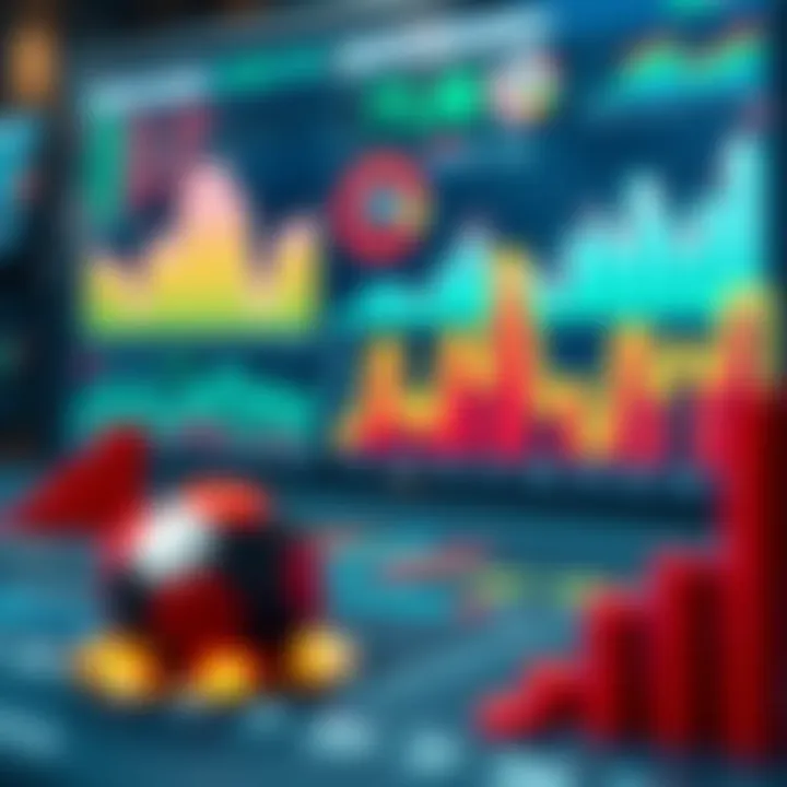 Graphs and charts showcasing sports statistics and analytics