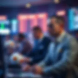 Conceptual illustration of sports betting strategies