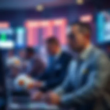 Conceptual illustration of sports betting strategies