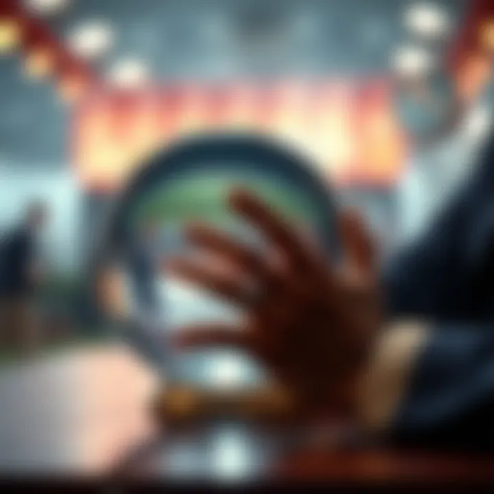 A crystal ball revealing betting insights