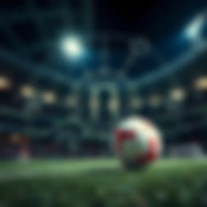 Astrological symbols overlaying a sports background