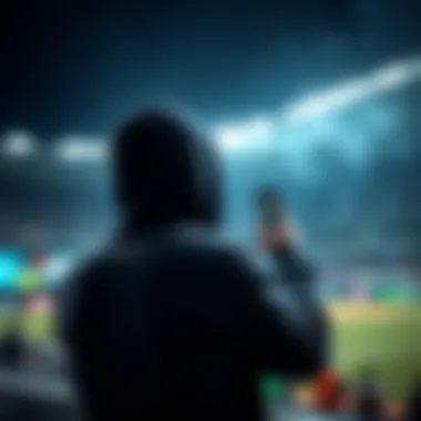 Illustration highlighting the security features of sports betting