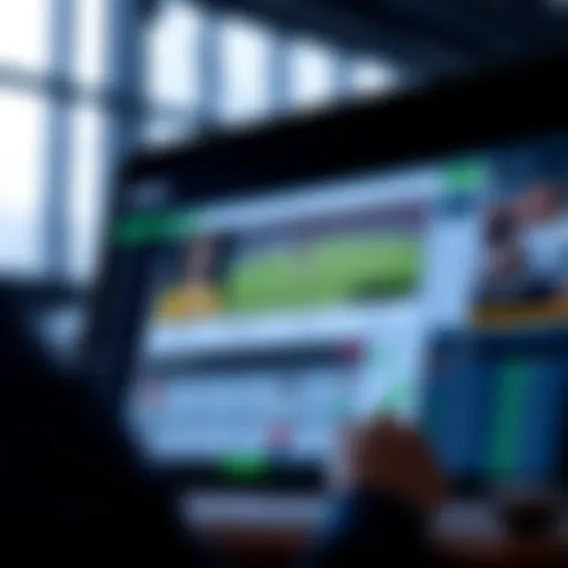 User-friendly interface of a betting site