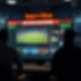 An overview of a betting platform interface showcasing various sports events