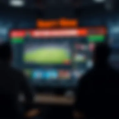 An overview of a betting platform interface showcasing various sports events