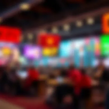 Graph showcasing user engagement statistics in lottery applications