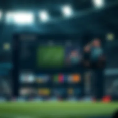 User interface showcasing platform features