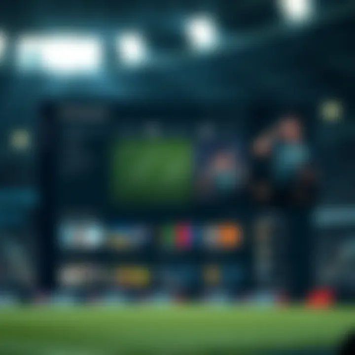 User interface showcasing platform features